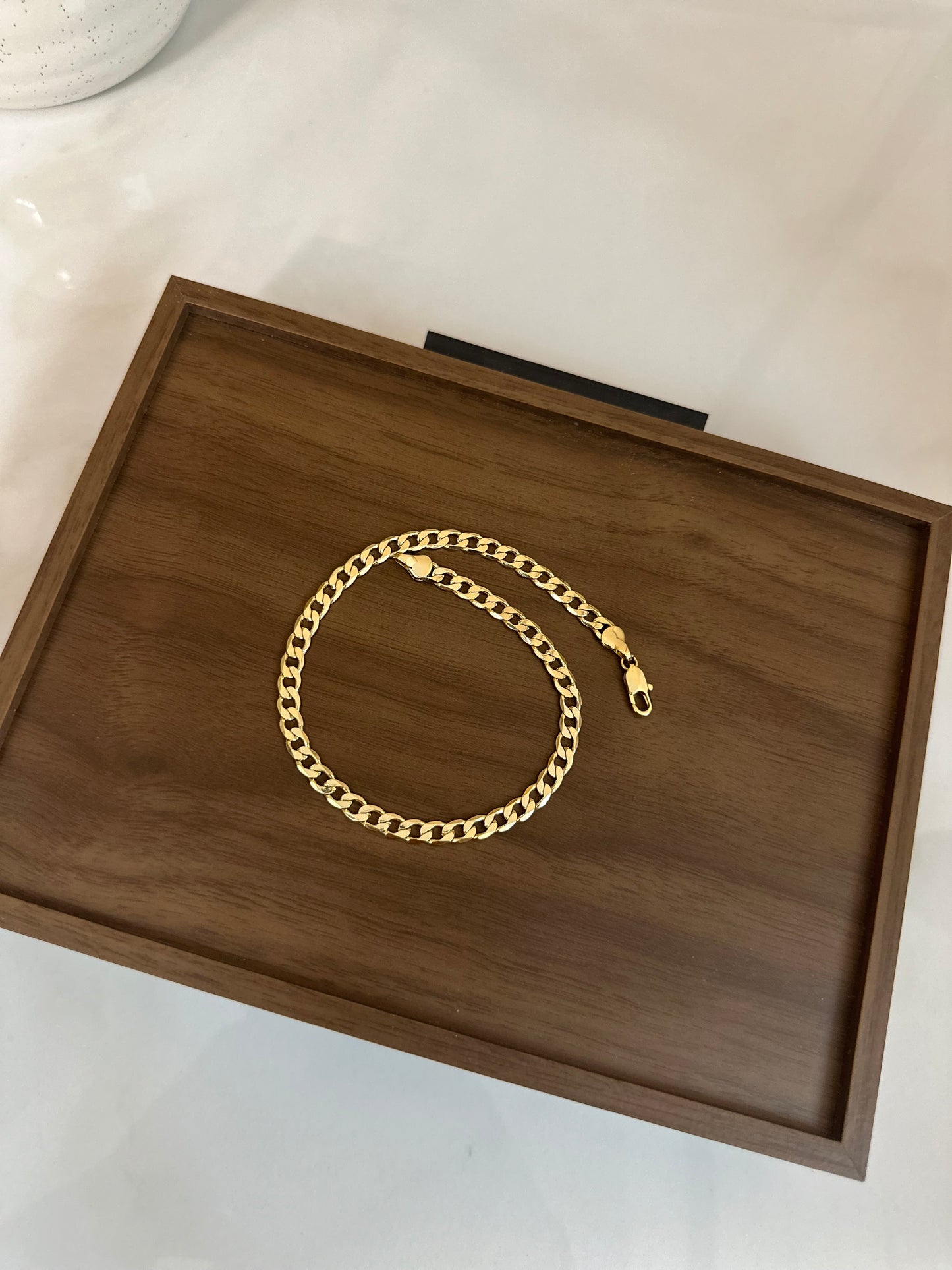 Cubana Dorada Anklet